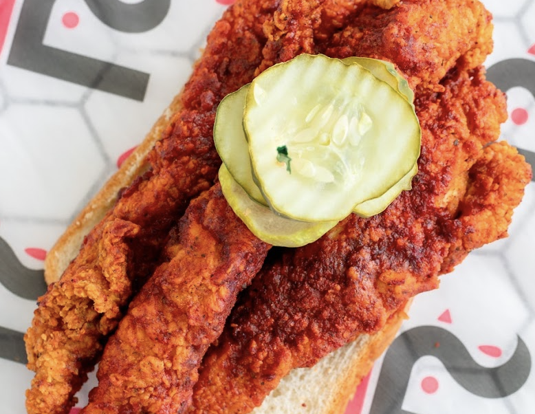 Roaming Rooster signature dishes Chicken Tenders
Honey Butter
Fries
